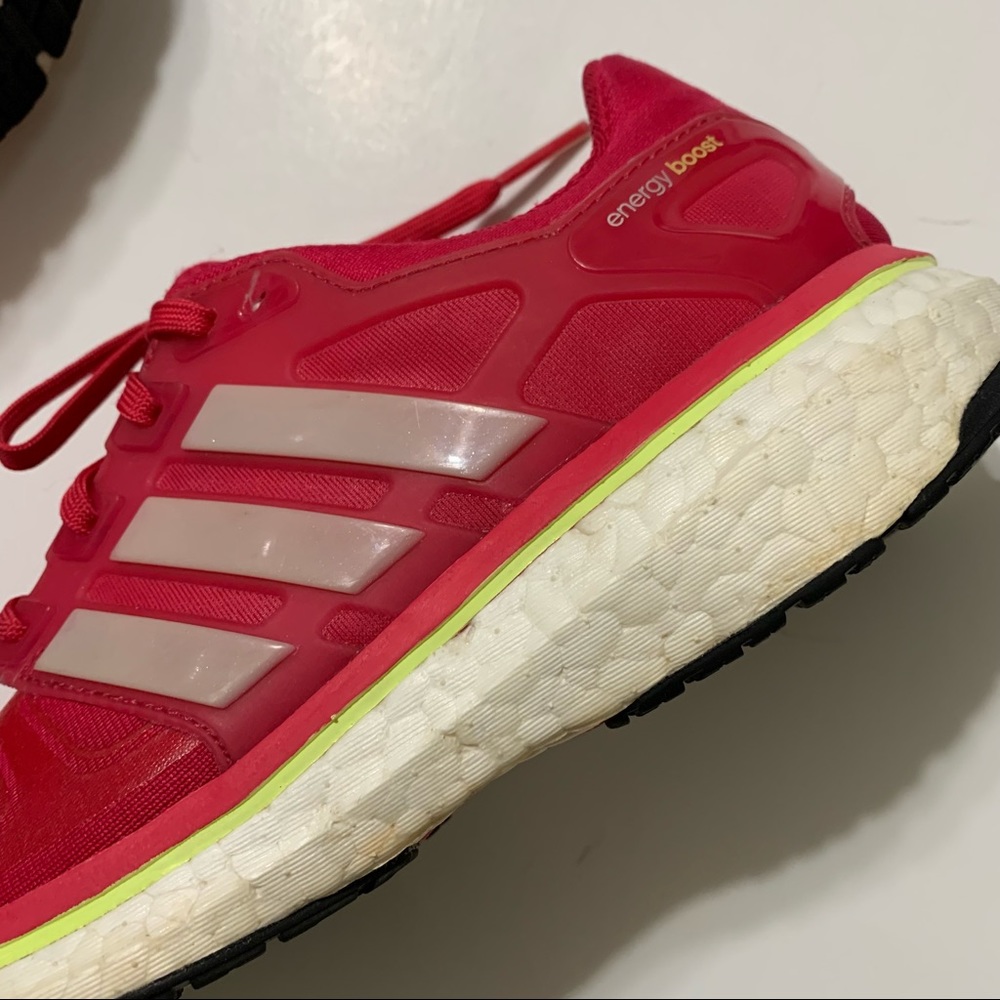 Adidas Womens Energy Boost Pink Running Shoes Sneakers Size 8 F32257 - Picture 11 of 12